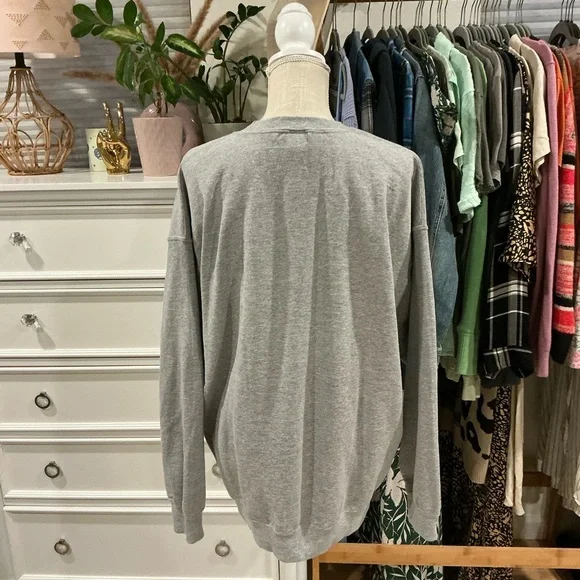 LuluSimon Studio | Can You Not Gray Crewneck Sweatshirt size XL - Picture 4 of 9